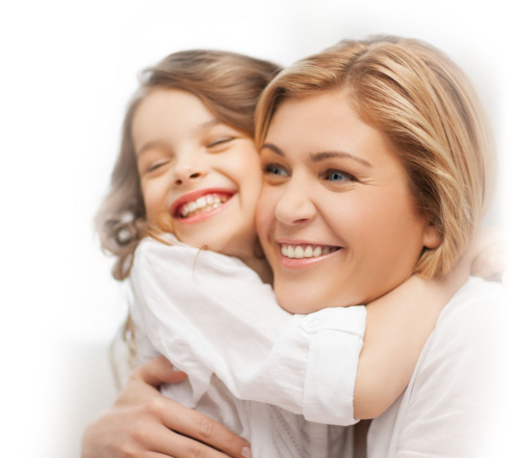 Smiling Woman/Child